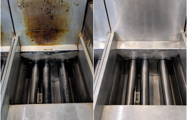 튀김기청소사례1